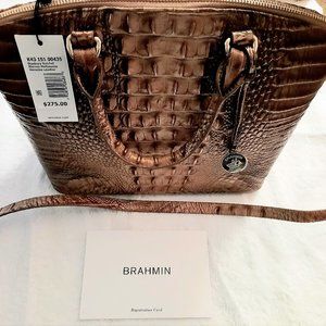 NWT Brahmin Duxbury Riviera Melbourne Genuine Leather Medium Satchel